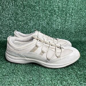 Easy Spirit Shoes Womens 10 M Slip On Casual Sneakers Beige Suede Comfort